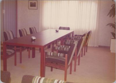 PHOTOGRAPH: HUMES BOARDROOM AND OFFICE, 1975