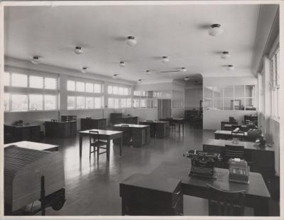 PHOTOGRAPH: HUMES OFFICE 1950S - EXTERIOR AND INTERIOR