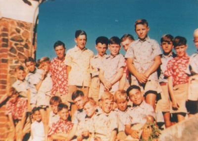 PHOTOGRAPH: GROUP OF BOYS, BOYS TOWN, BINDOON TONY COSTA