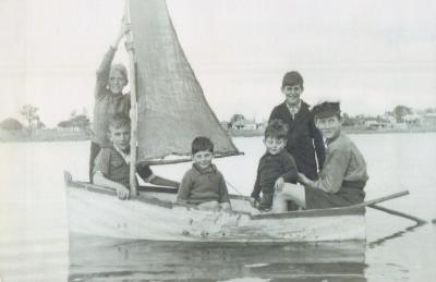 PHOTOGRAPH: BOYS IN BOAT, JOLIMONT SWAMP