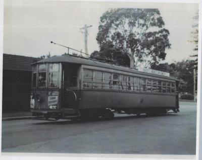 PHOTOGRAPH: TRAM IN SUBIACO 1956