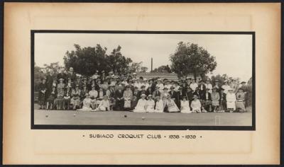 PHOTOGRAPH: SUBIACO CROQUET CLUB 1938-39