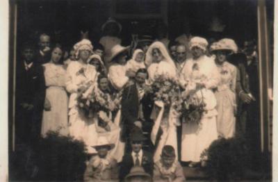 PHOTOGRAPH: WEDDING OF AGATHA GREENWOOD, GROUP