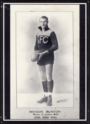 PHOTOGRAPH: HAYDN BUNTON (SNR), WINNER OF SANDOVER MEDAL, 1938, 1939, 1941