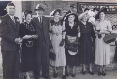 PHOTOGRAPH: MISS EMM BRYANT WITH FAMILY AND FRIENDS, CLASS PHOTOGRAPH OF SUBIACO SCHOOL SCANS