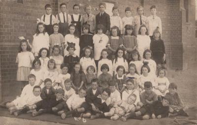 POSTCARD: CLASS PHOTOGRAPH ST JOSEPHS