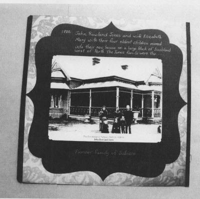 PHOTOGRAPH (DIGITAL): JONES FAMILY OUTSIDE JONES FOLLY, JONES FAMILY COLLECTION