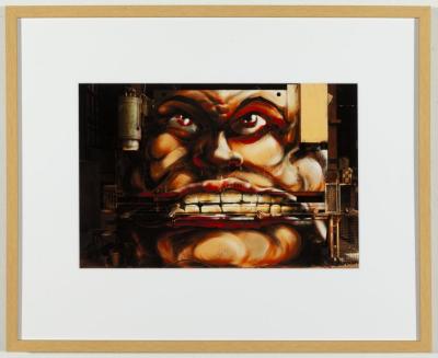 PHOTOGRAPH (FRAMED): PUBLIC ART: 'TRANSITION ZONE #0515 FACE', ALEX MILLER