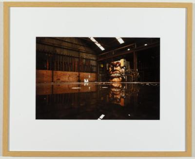 PHOTOGRAPH (FRAMED): PUBLIC ART: 'TRANSITION ZONE #1341 WATER REFLECTION WAREHOUSE FLOOR', ALEX MILLER