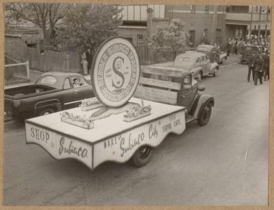 PHOTOGRAPH (DIGITAL): SUBIACO TRADERS ASSOCIATION FLOAT, FROM ALBUM 'CELEBRATIONS ON SUBIACO 1952'