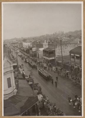 PHOTOGRAPH (DIGITAL): PARADE ON HAY STREET, FROM ALBUM 'CELEBRATIONS ON SUBIACO 1952'