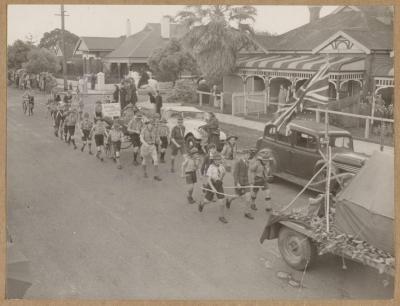 PHOTOGRAPH (DIGITAL): SCOUTS PROCESSION, FROM ALBUM 'CELEBRATIONS ON SUBIACO 1952'