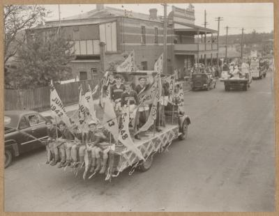 PHOTOGRAPH (DIGITAL): WESTERN AUSTRALIA LACROSSE ASSOCIATION FLOAT, FROM ALBUM 'CELEBRATIONS ON SUBIACO 1952'