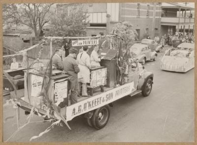 PHOTOGRAPH (DIGITAL): A G O'KEEFE AND SON PRINTERS FLOAT, FROM ALBUM 'CELEBRATIONS ON SUBIACO 1952'