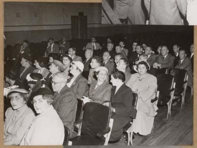 PHOTOGRAPH (DIGITAL): CELEBRATIONS IN THE HALL, FROM ALBUM 'CELEBRATIONS ON SUBIACO 1952'