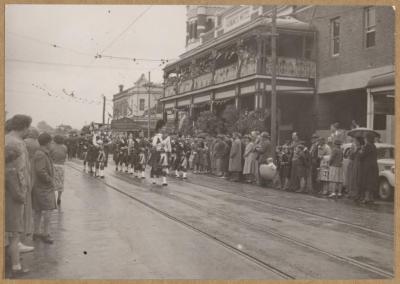 PHOTOGRAPH (DIGITAL): PARADE ON ROKEBY ROAD, FROM ALBUM 'CELEBRATIONS ON SUBIACO 1952'