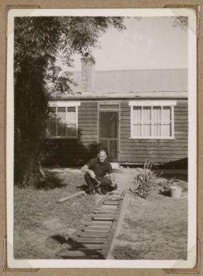 PHOTOGRAPH (DIGITAL): ERN GREEN AT NINE SURREY ROAD, RIVERVALE, FROM CONGDON FAMILY ALBUM