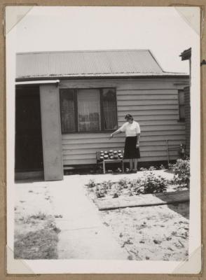 PHOTOGRAPH (DIGITAL): THELMA GREEN WITH POTATOES, FROM CONGDON FAMILY ALBUM