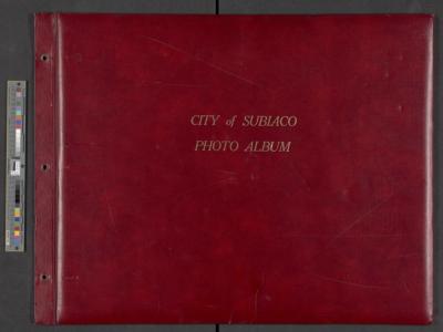 PHOTOGRAPH (ALBUM): RED PHOTOGRAPH ALBUM 'CITY OF SUBIACO'