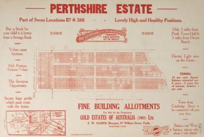 ESTATE PLAN (DIGITAL): PERTHSHIRE ESTATE, SUBIACO