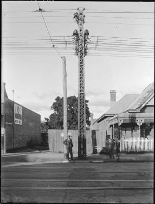 PHOTOGRAPH (DIGITAL): ROKEBY ROAD TRAMLINES AND ELECTRICITY POLE