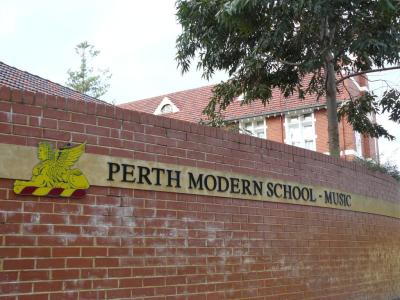 PHOTOGRAPH (DIGITAL): PERTH MODERN SCHOOL, FENCE