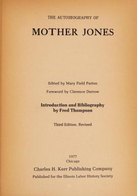 Autobiography Of Mother Jones