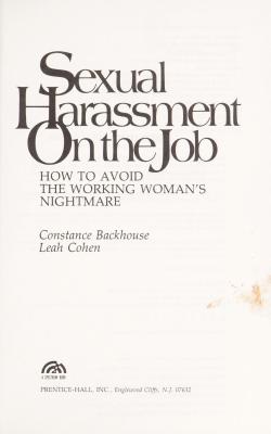 Sexual Harassment On The Job