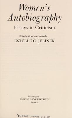 Women's Autobiography