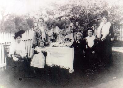 PHOTOGRAPH (COPY): TEA PARTY AT 116 HEYTESBURY RD, SUBIACO, CIRCA 1905