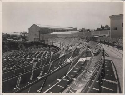 PHOTOGRAPH: DECK CHAIRS AT COLISSEUM PICTURE GARDENS