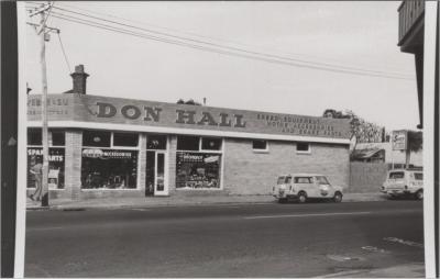PHOTOGRAPH (COPY): EXTERIOR OF DON HALL MOTORS
