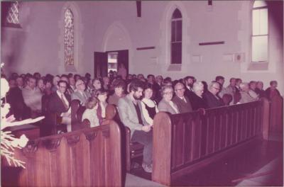 PHOTOGRAPH: SHENTON PARK SCOUT GROUP SERVICE, ST. MATTHEW'S ANGLICAN CHURCH, 1984