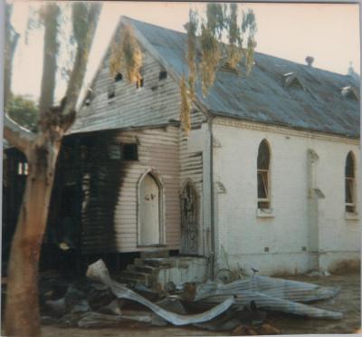 PHOTOGRAPH: PRESBYTERIAN CHURCH AFTER FIRE