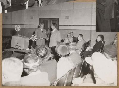 PHOTOGRAPH (DIGITAL): CELEBRATIONS IN THE HALL, FROM ALBUM 'CELEBRATIONS ON SUBIACO 1952'