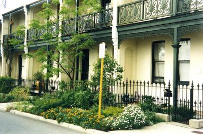 PHOTOGRAPH (DIGITAL): CATHERINE STREET TERRACE HOUSES, SUBIACO, LIZ ANDERSON COLLECTION, 1996