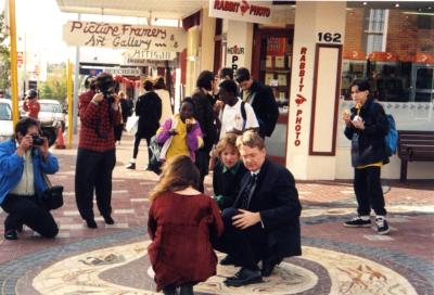 PHOTOGRAPH (DIGITAL): POSTAL WALK, CERAMIC SNAKE CEREMONY, SUBIACO EVENTS, LIZ ANDERSON COLLECTION, 1997