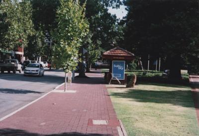 PHOTOGRAPH (DIGITAL): ROKEBY ROAD OUTSIDE THE MUSEUM, BUS SHELTER, LIZ ANDERSON COLLECTION, AUGUST 2015