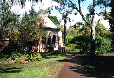 PHOTOGRAPH (DIGITAL): OP SHOP EARTHWISE, OLD CHURCH, BAGOT ROAD, LIZ ANDERSON COLLECTION, AUGUST 2015