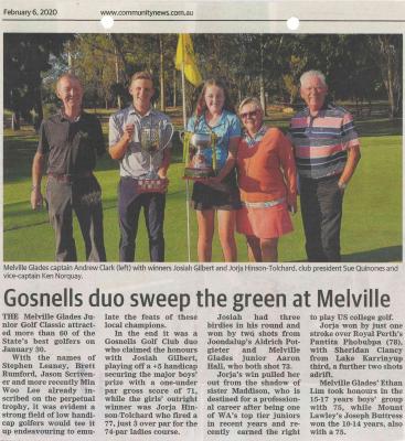 2020 MGGC JUNIOR CLASSIC – NEWSPAPER ARTICLE