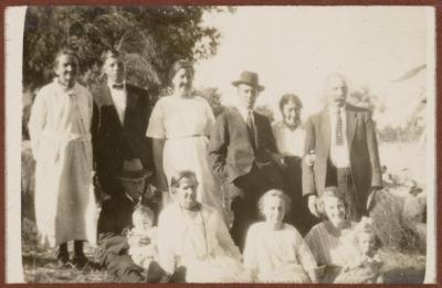 PHOTOGRAPH (DIGITAL): GROUP OF PEOPLE OUTSIDE, FROM CONGDON FAMILY ALBUM