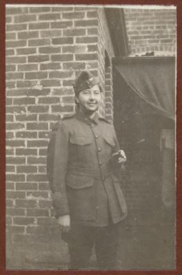 PHOTOGRAPH (DIGITAL): PEARL TRENBERTH IN UNIFORM, 24 CATHERINE STREET, SUBIACO, FROM CONGDON FAMILY ALBUM