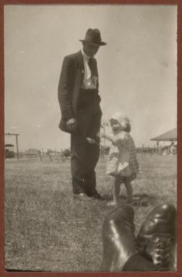 PHOTOGRAPH (DIGITAL): BERT AND THELMA AT THE PARK, FROM CONGDON FAMILY ALBUM