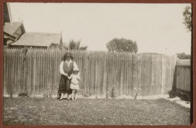 PHOTOGRAPH (DIGITAL): GRANDMA TRENBERT AND THELMA CONGDON, 75 GLOSTER STREET SUBIACO, FROM CONGDON FAMILY ALBUM