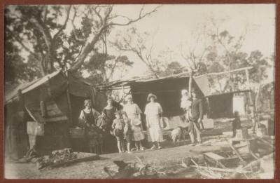 PHOTOGRAPH (DIGITAL): BUSH CAMP, FROM CONGDON FAMILY ALBUM