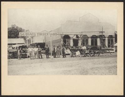 PHOTOGRAPH: CONSTRUCTION OF SUBIACO TIMBER YARD FOR WHITTAKERS, 1900