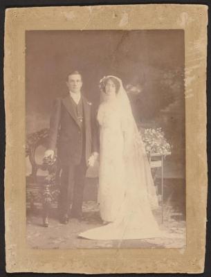 PHOTOGRAPH: MRS JONES WEDDING, 1910