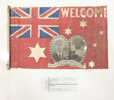 FLAG: VISIT DUKE AND DUCHESS OF YORK, 1927