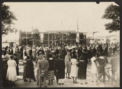 PHOTOGRAPH: FOUNDATION STONE LAYING CEREMONY 1932, FROM ALBUM OF PHOTOGRAPHS METHODIST CHURCH DERBY ROAD