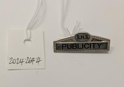 BADGE: SUBIACO HISTORICAL SOCIETY, PUBLICITY